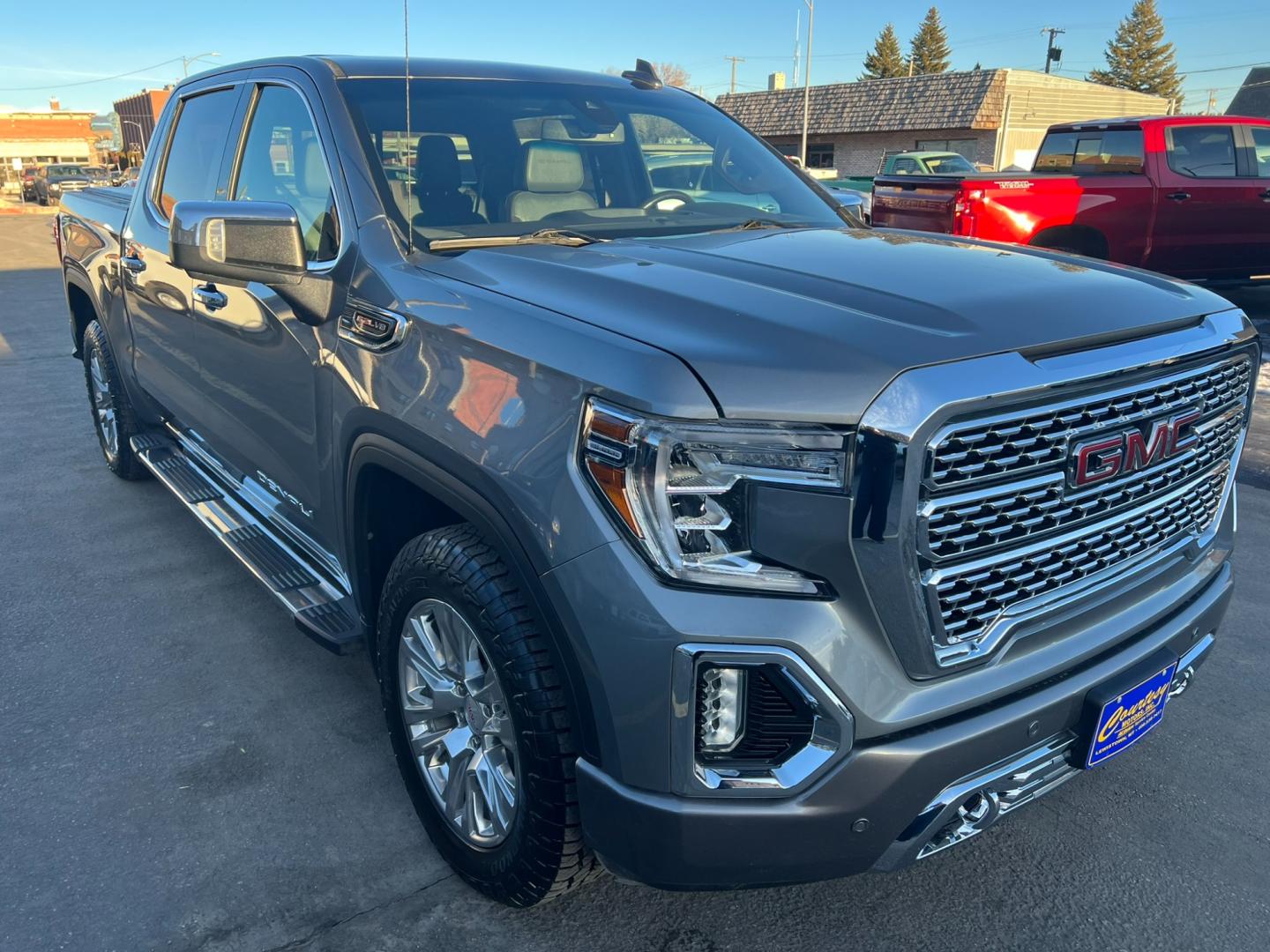 2020 Blue /Charcoal GMC Sierra 1500 Denali Crew Cab Short Box 4WD (1GTU9FEL3LZ) with an 6.2L DI V8 engine, automatic transmission, located at 116 5th Avenue South, Lewistown, MT, 59457, 47.063877, -109.427879 - Discover Luxury and Performance with the 2020 GMC Sierra 1500 Denali. Elevate your driving experience with the 2020 GMC Sierra 1500 Denali, a perfect blend of sophistication and power. This premium truck boasts a powerful engine, cutting-edge technology, and a refined interior. Key Features: - Photo#0